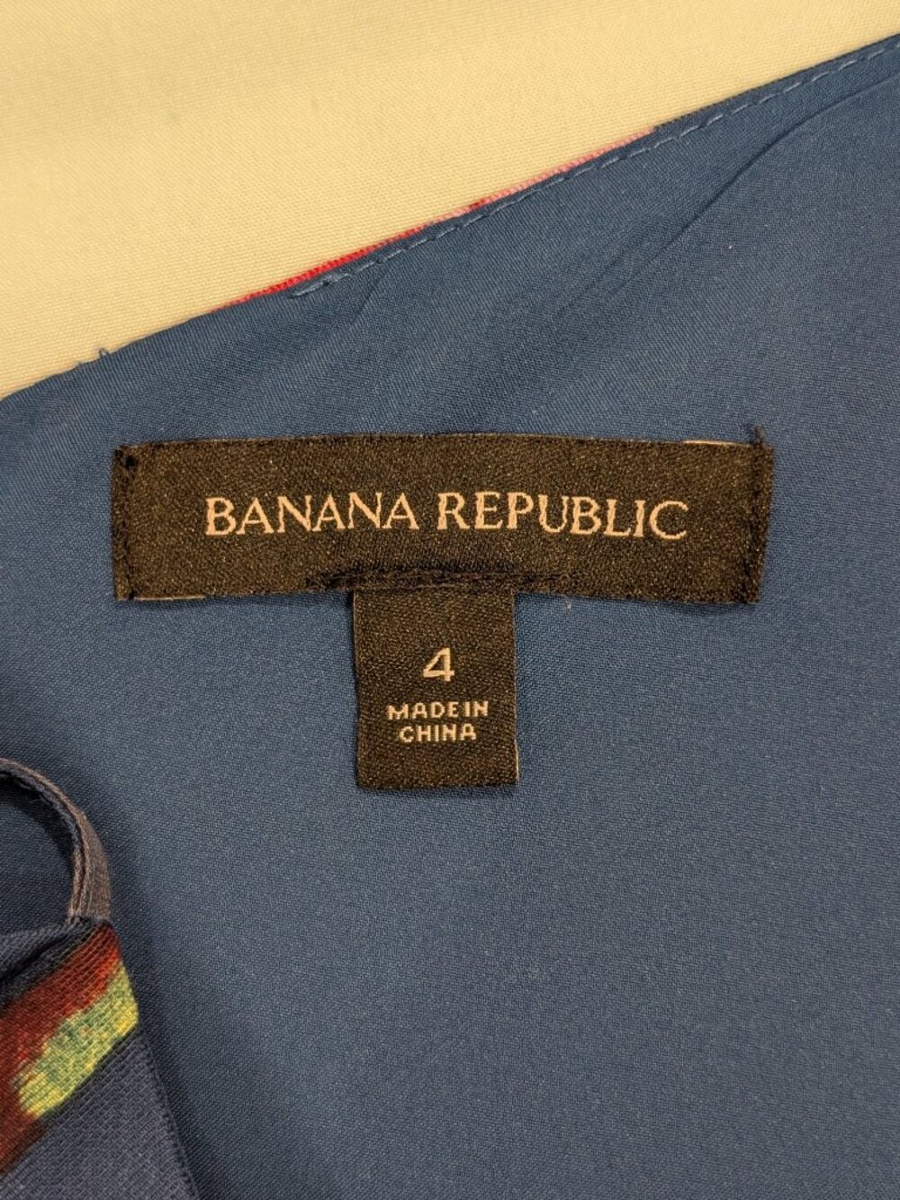 Banana Republic navy floral zinnia dress - Picture 3 of 9